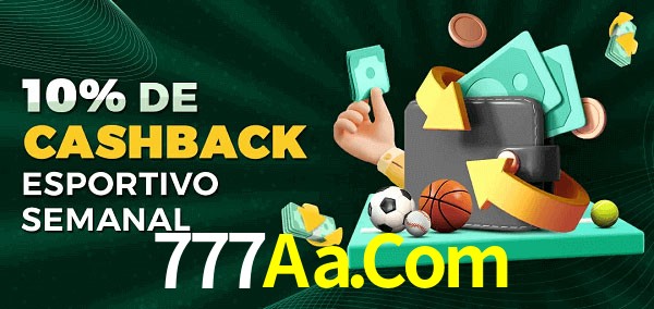 10% de bônus de cashback na 777Aa.Com